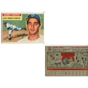  Sandy Koufax 1956 Topps Card