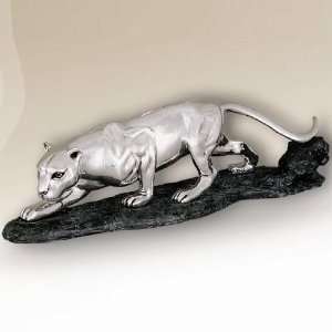  Panther Small Sculpture Silver Plated