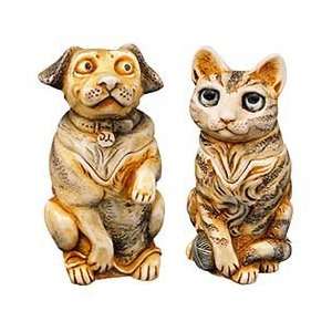  Harmony Kingdom   Pet Parade Dog and Cat Box Figurines 