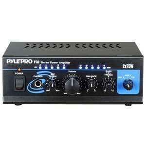  New   PylePro PTA3 Amplifier   75 W RMS   2 Channel 