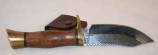 Browning 4 1/4 Skinner Hunting Knife Cocobolo handle Brass pommel 
