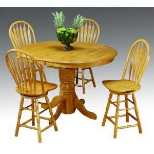  Sunset Trading Pedestal Cafe Table (Light Oak)