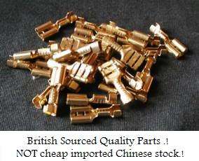 This auction is for a bag of Brass Spade Connectors   6.3mm / 0.25 