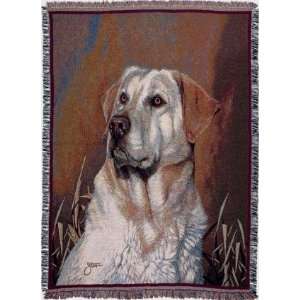  Yellow Lab Portrait Tapestry Throw WT TP817