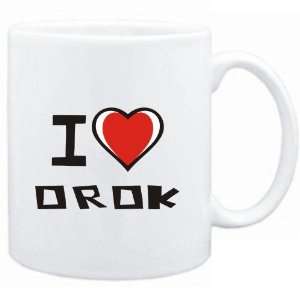  Mug White I love Orok  Languages