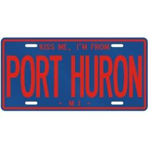   FROM PORT HURON  MICHIGANLICENSE PLATE SIGN USA CITY