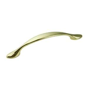 Berenson 0990 103 P Polished Brass BBP BBP Bow Cabinet Pull with 96mm 