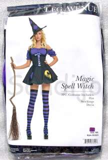 Womens 3 Pc MAGIC SPELL WITCH Costume Sizes XS to XL 714718378206 
