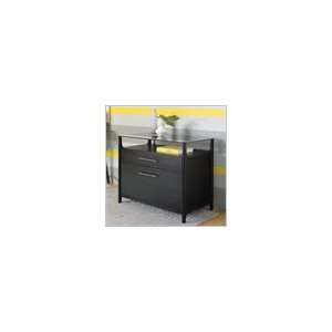  Sitcom Paolo Lateral Filing Cabinet in Black Finish 