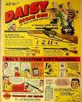 1959 Daisy Scope Gun Western Saddle Rifle Scouts Toy AD  