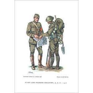  Vintage Art Staff and Pioneer Infantry, A. E. F. , 1918 