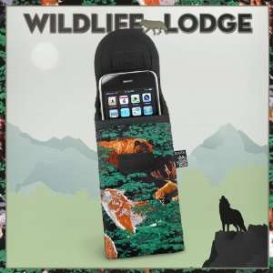 Wolf Bear Deer Phone Case Glasses Holder Wolf Lodge Fits APPLE IPHONE 