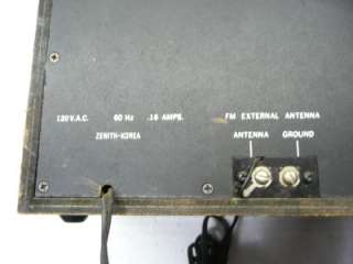 You are bidding on a working old Zenith. touchy switch.
