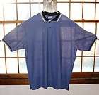 NEW MENS Solid Knit Polo Shirt Azure Blue