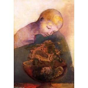  Reproduction   Odilon Redon   32 x 46 inches   The Chalice Of Becoming