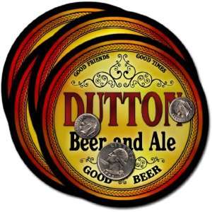  Dutton, MT Beer & Ale Coasters   4pk 