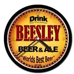  BEESLEY beer and ale cerveza wall clock 