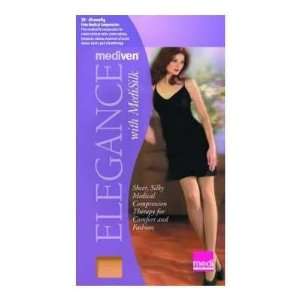  Mediven Elegance Silk Thigh High with Top Band, Closed Toe 