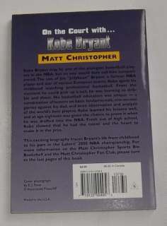   COURT WITH KOBE BRYANT by Matt Christopher Basketball Childrens Book