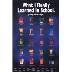   Really Learned in School Cuisine Poster Print, 23x35