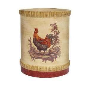  ROOSTER French Provencal Country kitchen UTENSIL HOLDER 