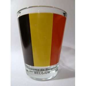 Belgium Flag Shot Glass 