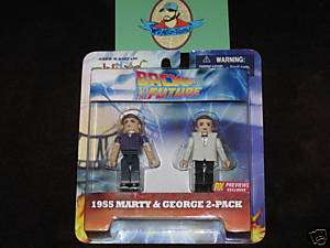 BACK TO THE FUTURE MINIMATES 1955 MARTY & GEORGE 2 PACK  