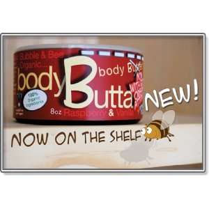  Raspberry & Vanilla 100% Organic Body Butter 8 oz Health 