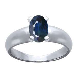 00 cttw Tommaso Design(tm) Genuine Sapphire Ring in 14 kt White Gold 
