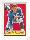 FRANK GIFFORD Goal Line Art CARD SERIES ONE NY GIANTS  