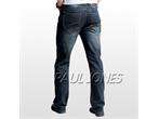PJ NEW Mens slim fit Comfort Straight Jeans Casual trousers pants Blue 