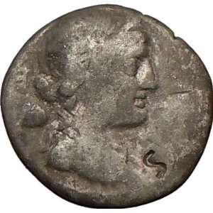 Roman Republic Mensor LEX JULIA Roman Citizenship Silver Ancient Coin 