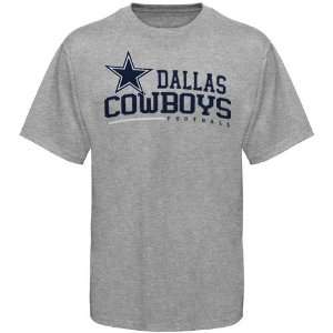  Dallas Cowboys Arched Horizon T Shirt   Ash (Small 