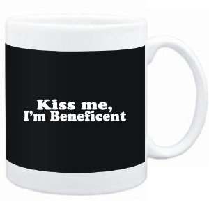    Mug Black  Kiss me, Im beneficent  Adjetives