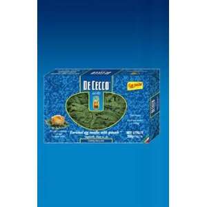 De Cecco Egg Tagliatelle Spinach case pack 12  Grocery 