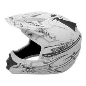  Cyber Helmets UX 25 HAVOC MAT WHITE XL MOTORCYCLE HELMETS 