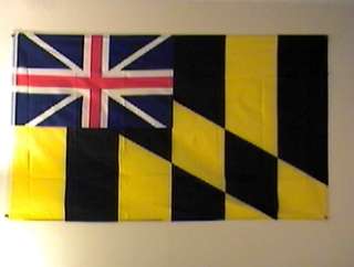3X5 COLONIAL MARYLAND CALVERT FLAG BALTIMORE USA F249  