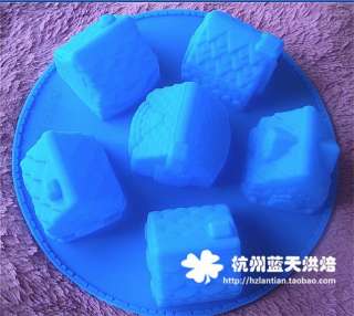   3D Christmas House Cake Chocolate Jelly Ice Cookie Mold Mould Pan 236