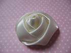 10 Satin 4d Rose 1.5 Craft Wedding Ivory RF092