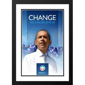   Framed and Double Matted (First) Campaign Poster 2008