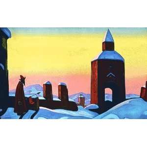   Nicholas Roerich   32 x 20 inches   Message to Tiron