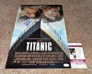 Leonardo DiCaprio Signed TITANIC Movie Poster JSA E76890  