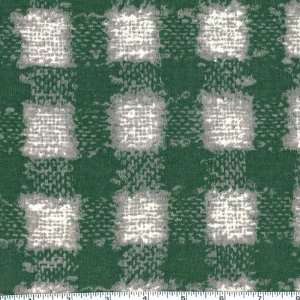   Knit Plaid Green/Pewter Fabric By The Yard Arts, Crafts & Sewing