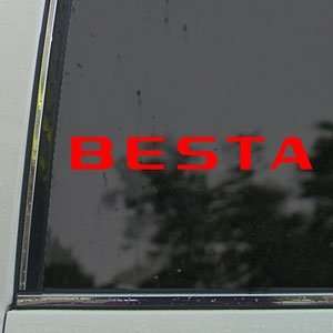  Nissan Red Decal BESTA GT R GTR S15 S13 350Z Car Red 