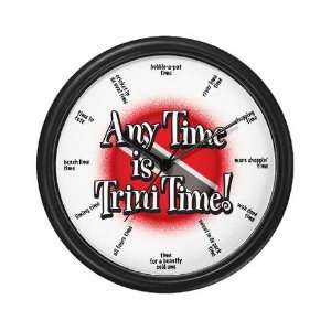 Trini Time Flag Wall Clock by  