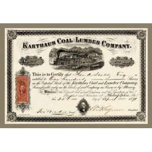  Karthus Coal and Lumber Company 20x30 poster