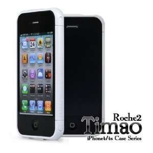  ROCHE2 TIMAO BUMPER CASE for iPhone4/4S WHITE/WHITE 