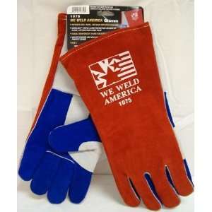 Tillman 1075 We Weld America Premium Side Split Cowhide Welding Gloves 