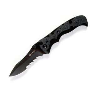 CRKT Mini My Tighe Black Blade Assisted Blade Length 3inch Concave Cut 