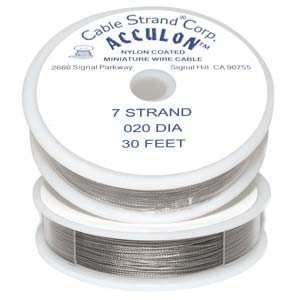  Acculon Tigertail Beading Wire 7 Strand .020 30ft 42369 